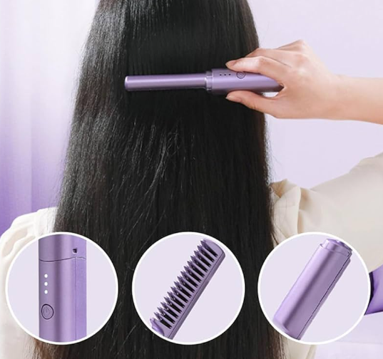 Mini plancha de pelo recargable | ENVÍO GRATIS